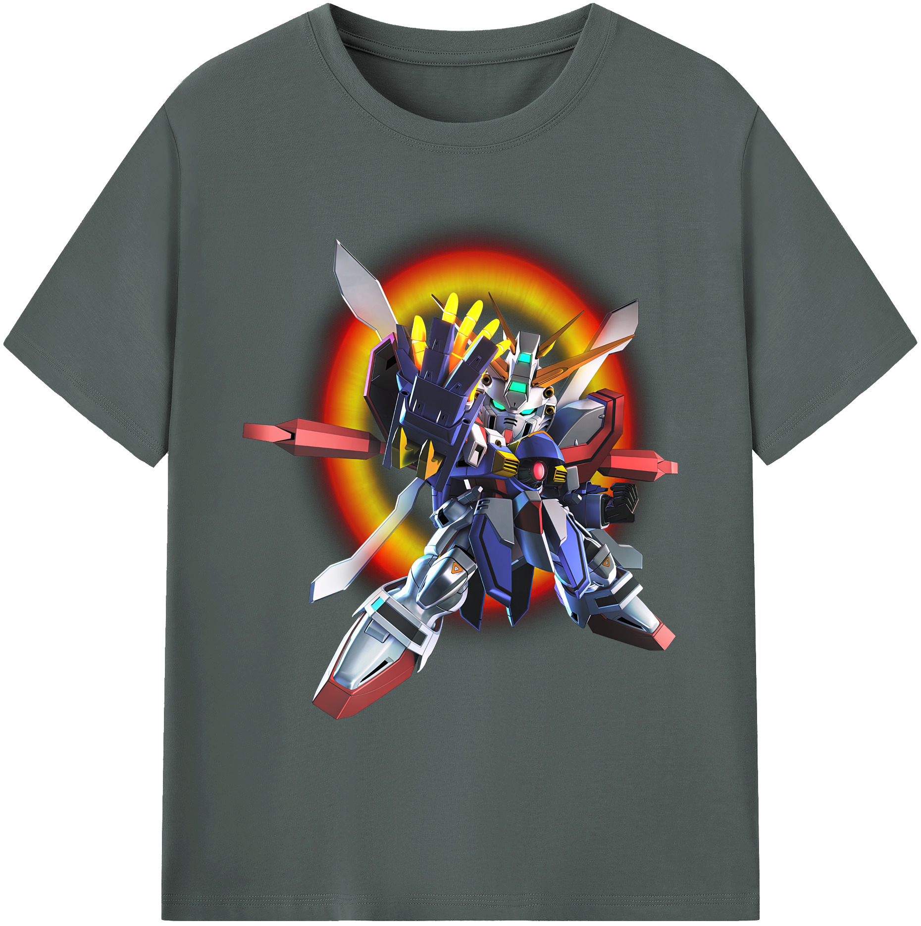 （画像用） 機動戦士ガンダム Mobile Suit Gundam 綿100％ メンズ半袖Tシャツ｜肌触りやわらか＆通気性